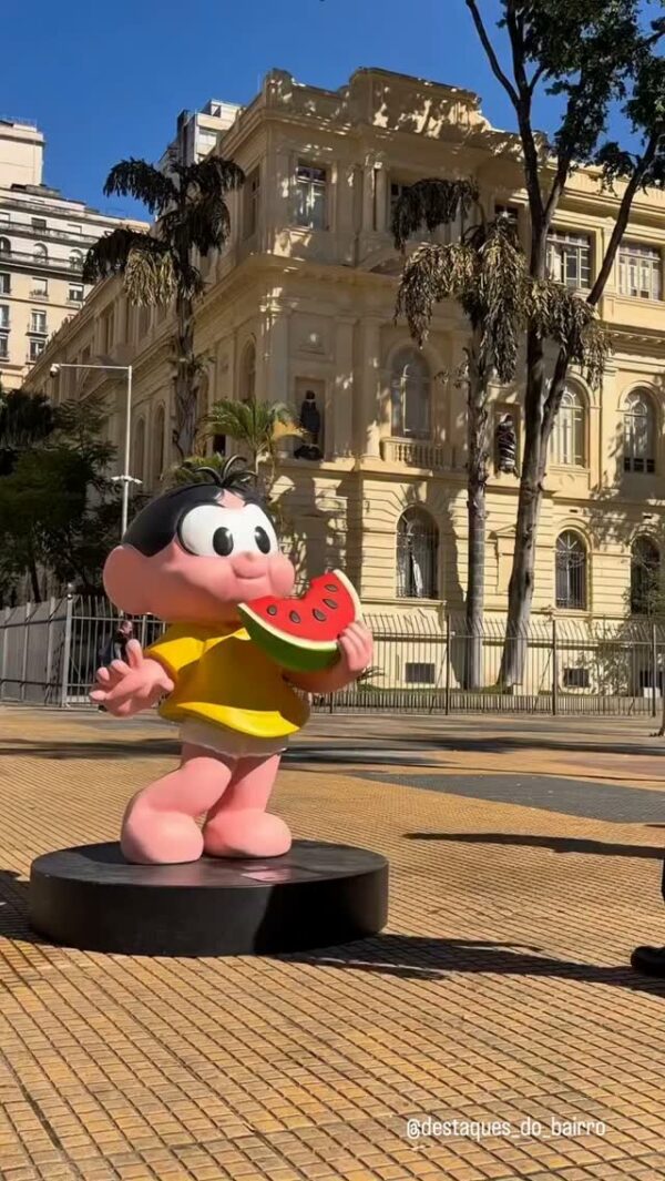 screenshot: Turma da Mônica invade São Paulo com 91 esculturas espalhadas pela cidade